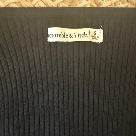 Abercrombie & Fitch Ribbed Black Sweater Body Suit - Picture 2 of 4